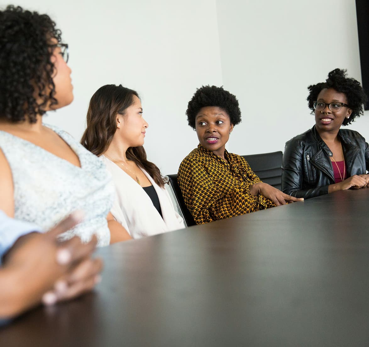 A team meeting at a board meeting